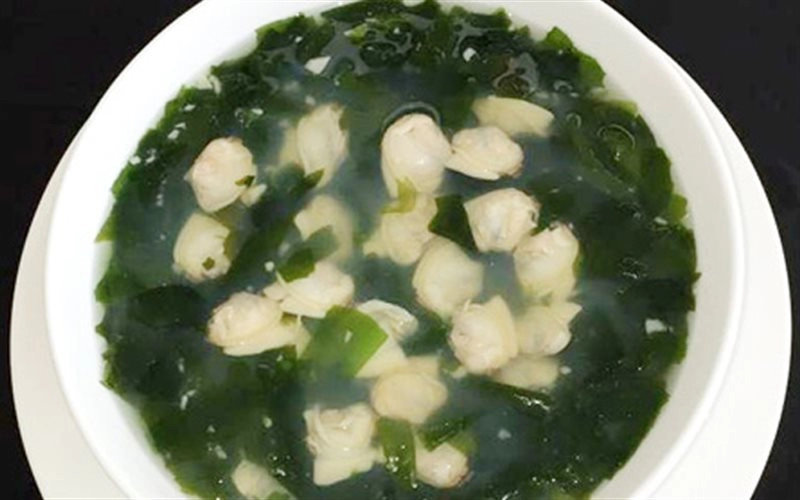 Canh nghêu nấu rong biển - Green Food