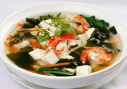 Canh tôm rong biển ngon bổ dưỡng