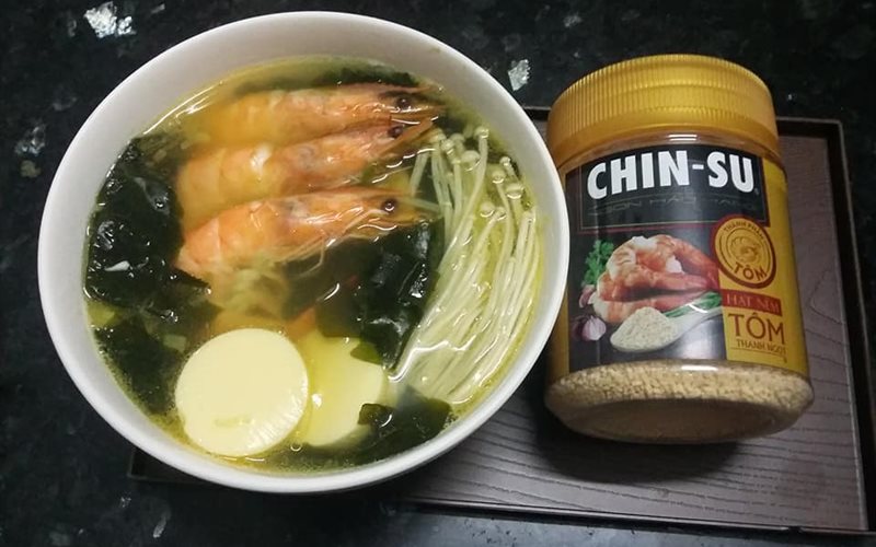Canh rong biển nấu tôm hạt nêm CHINSU - Green Seaweed