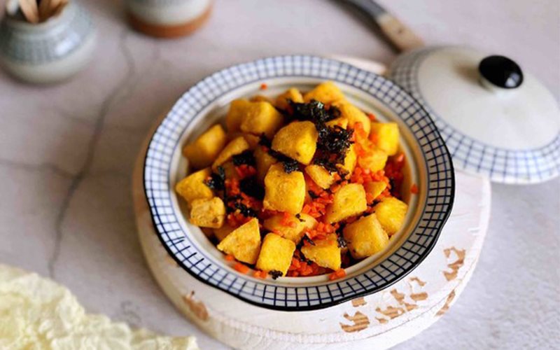 Bánh bao tẩm trứng chiên rong biển - Green Seaweed