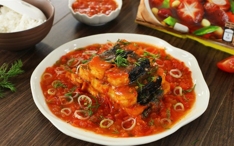 Đậu hũ rong biển sốt cà chua - Green Seaweed