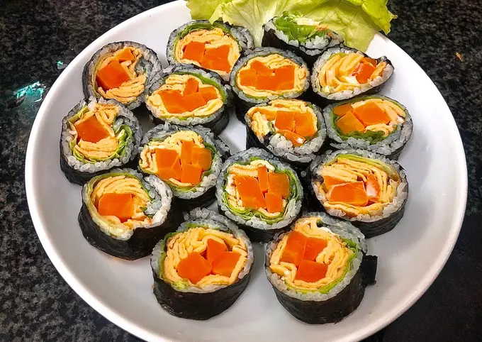 Sushi Trứng Cà Rốt Siu Healthy - Green Seaweed