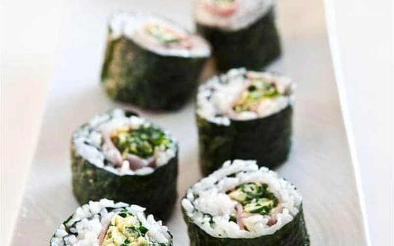 Sushi cuộn trứng thịt nguội - Green Food