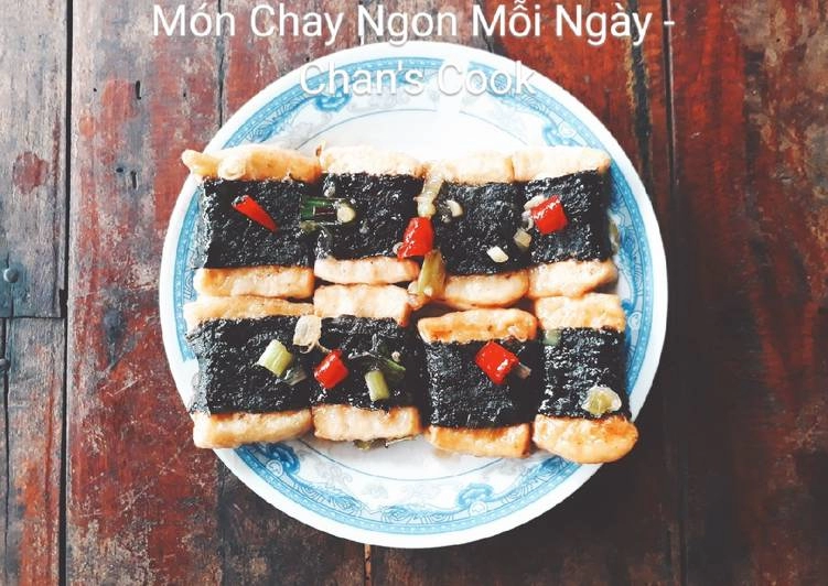 Đậu khuôn cuộn rong biển kho chay - Green Food