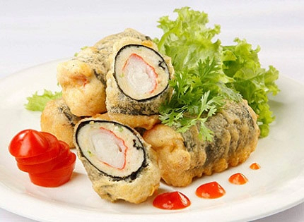 Cá ba sa cuộn rong biển chiên giòn - Green Food